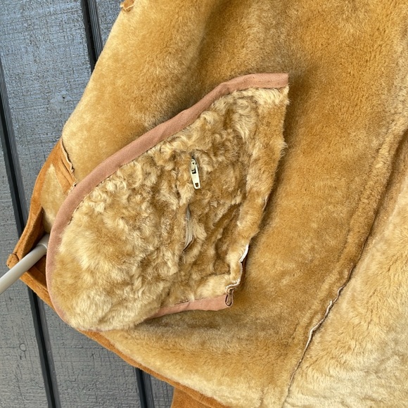 Shearling Suede Coat Vintage - Picture 2 of 10